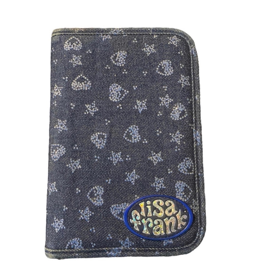 SOLD!!! 2003 vintage Lisa Frank denim note planner notebook